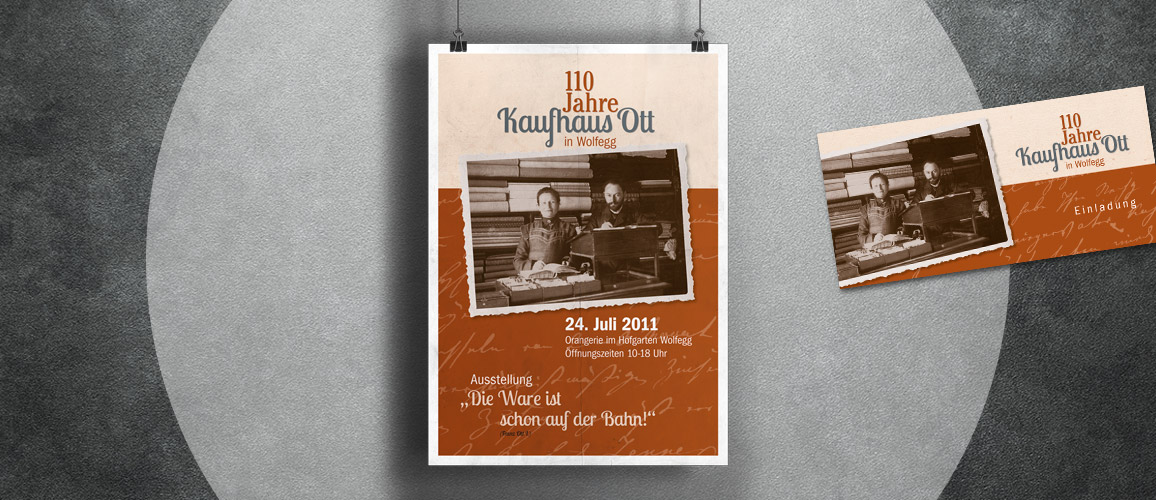 110 Jahre Kaufhaus Ott, Plakat